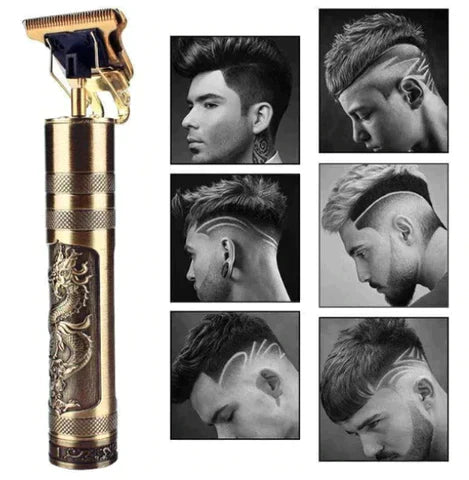 Maquininha para cortar Cabelo, Barba e Pelos - Gold Dragon - Frete Grátis