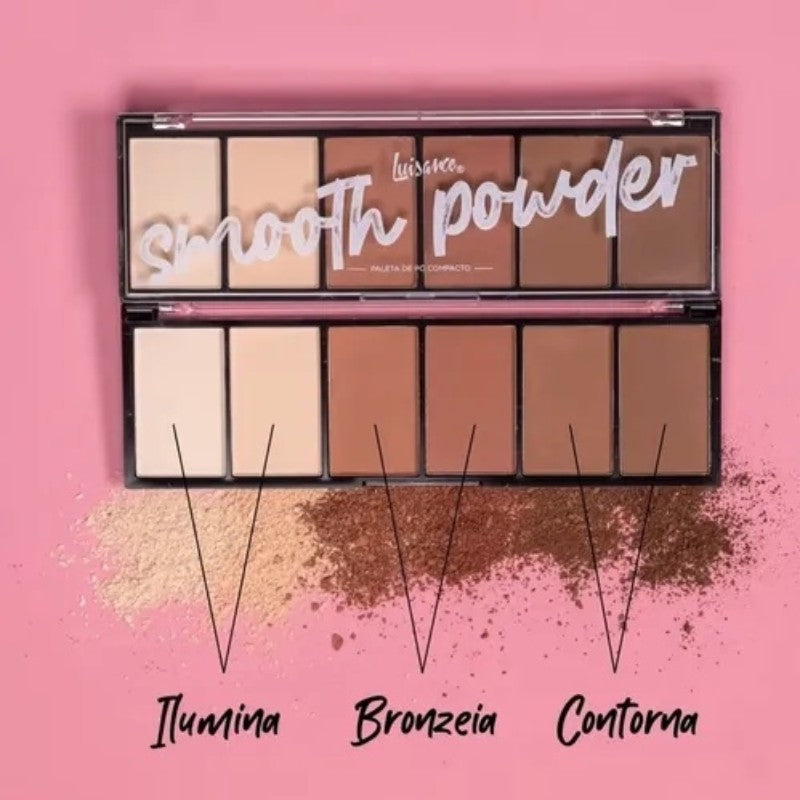 Paleta De Pó Iluminador, Bronzer, Control Luisance, 06 Cores - Frete Grátis