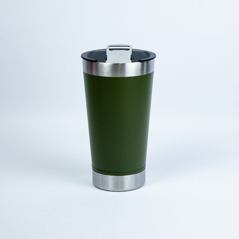 Copo Térmico 473ml Inox C/Tampa Verde - Frete Grátis