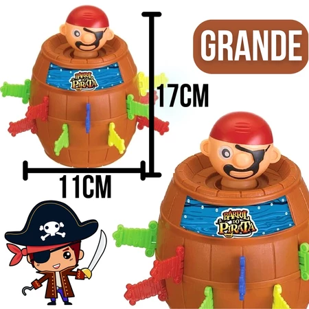 Brinquedo Jogo Pula Pirata com Espadas Grande - Frete Grátis