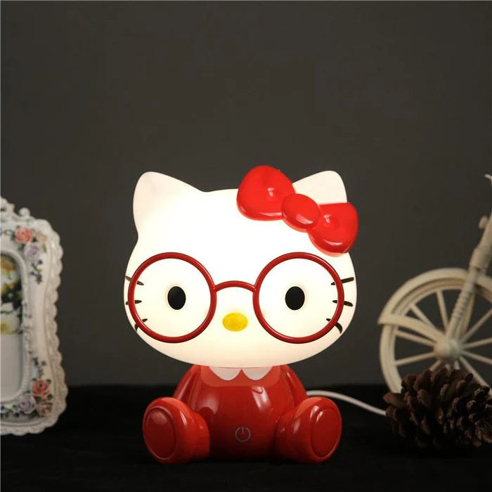 Luminária fofa Hello Kitty Vermelha - Frete Grátis