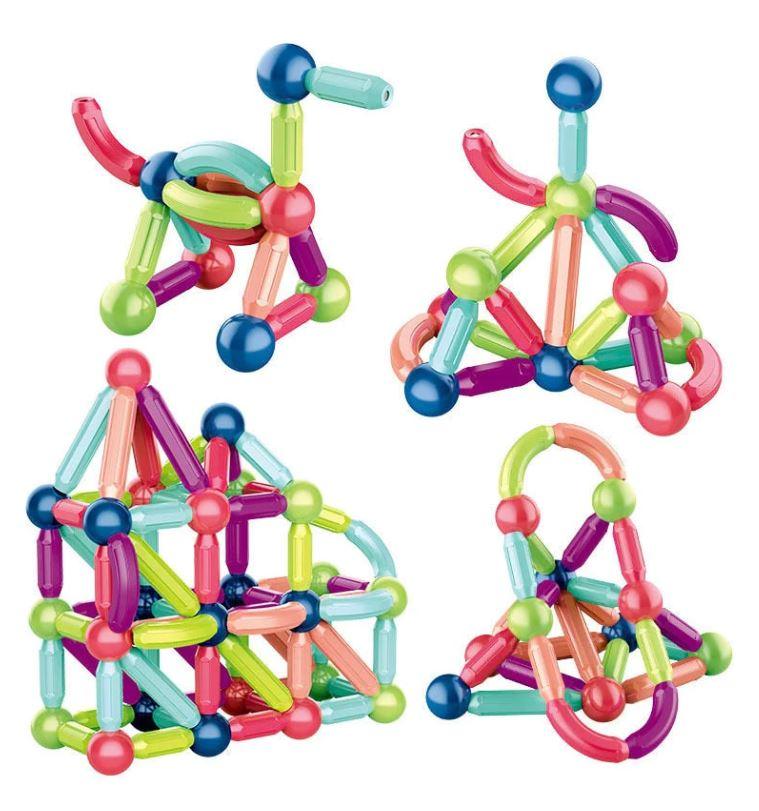 Blocos de Construção Magnéticos para Crianças - Constru Kids® - Frete Grátis