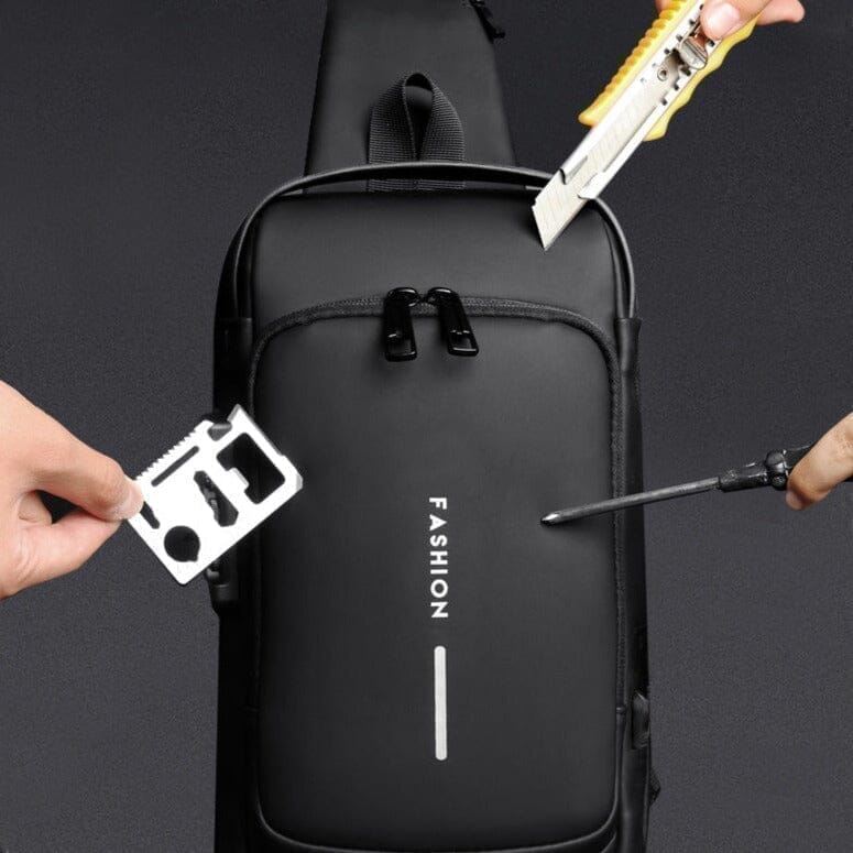 Mochila Anti-Furto com Senha USB Slim Bag - Frete Grátis