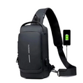 Mochila Anti-Furto com Senha USB Slim Bag - Frete Grátis