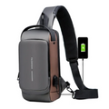 Mochila Anti-Furto com Senha USB Slim Bag - Frete Grátis