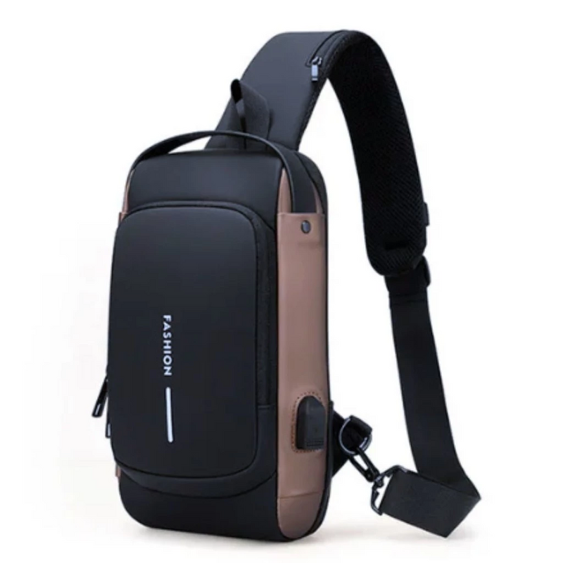 Mochila Anti-Furto com Senha USB Slim Bag - Frete Grátis