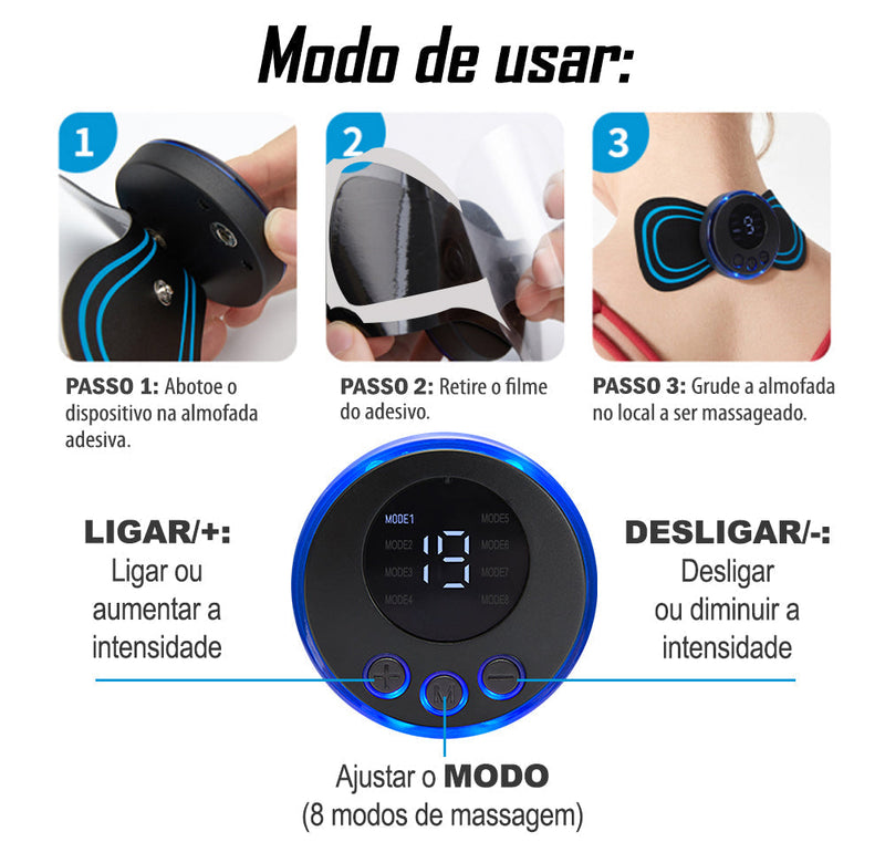 Massageador Ultra TENS portátil Kenko Fit 2.0 - Frete Grátis