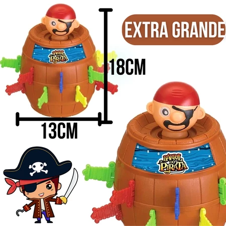 Brinquedo Jogo Pula Pirata com Espadas Extra Grande - Frete Grátis